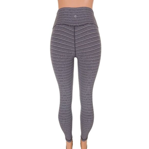 Lululemon High Times Pant Size 4 Textured Stripe Black Deep Coal THROWBACK! - Picture 6 of 13